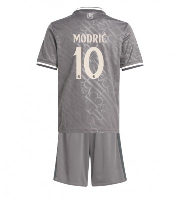 Real Madrid Luka Modric #10 Tercera Equipación Niños 2024-25 Manga Corta (+ Pantalones cortos)